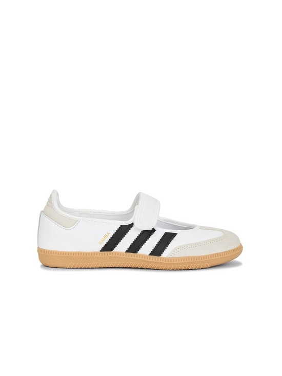 adidas Shoes - adidas Samba Mary-Jane Sneakers in White, Black & Gum